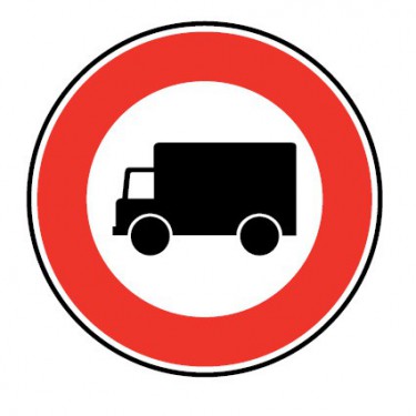 Panneau Routier-type B Interdiction - B8 Accès Interdit Aux Véhicules ...