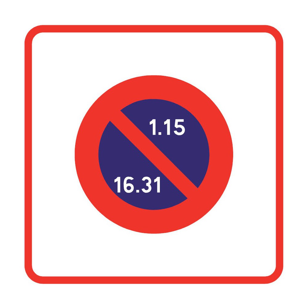 Panneau Routier-type B Zones De Circulation - B6b2 Zone à Stationnement ...