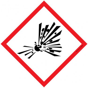 Panneau Matières explosives instables SGH01