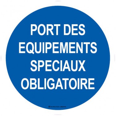 Panneau Port des équipements spéciaux obligatoire