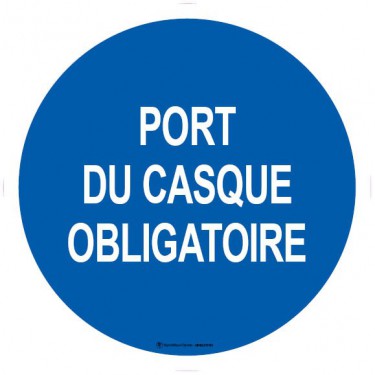 Panneau Port du Casque Obligatoire Vertical