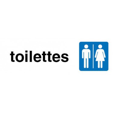 Plaque de porte Toilettes hommes femmes