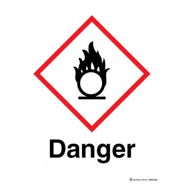 Panneau Danger matières comburantes SGH03