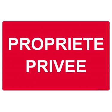 Panneau Propriété privée de Klassen, 8 po x 12 po, plastique