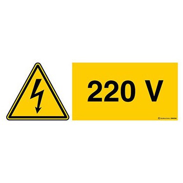 Panneau Danger électricité 220v