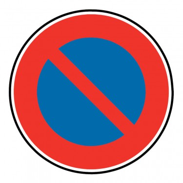 Panneau B6a2 Stationnement interdit du 1 au 15