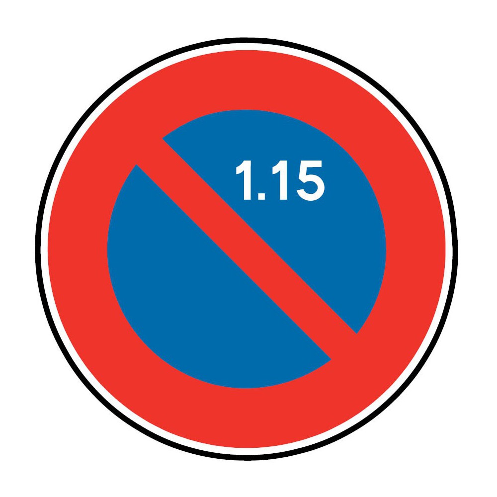 Panneau Stationnement interdit à tous les véhicules - B6a1