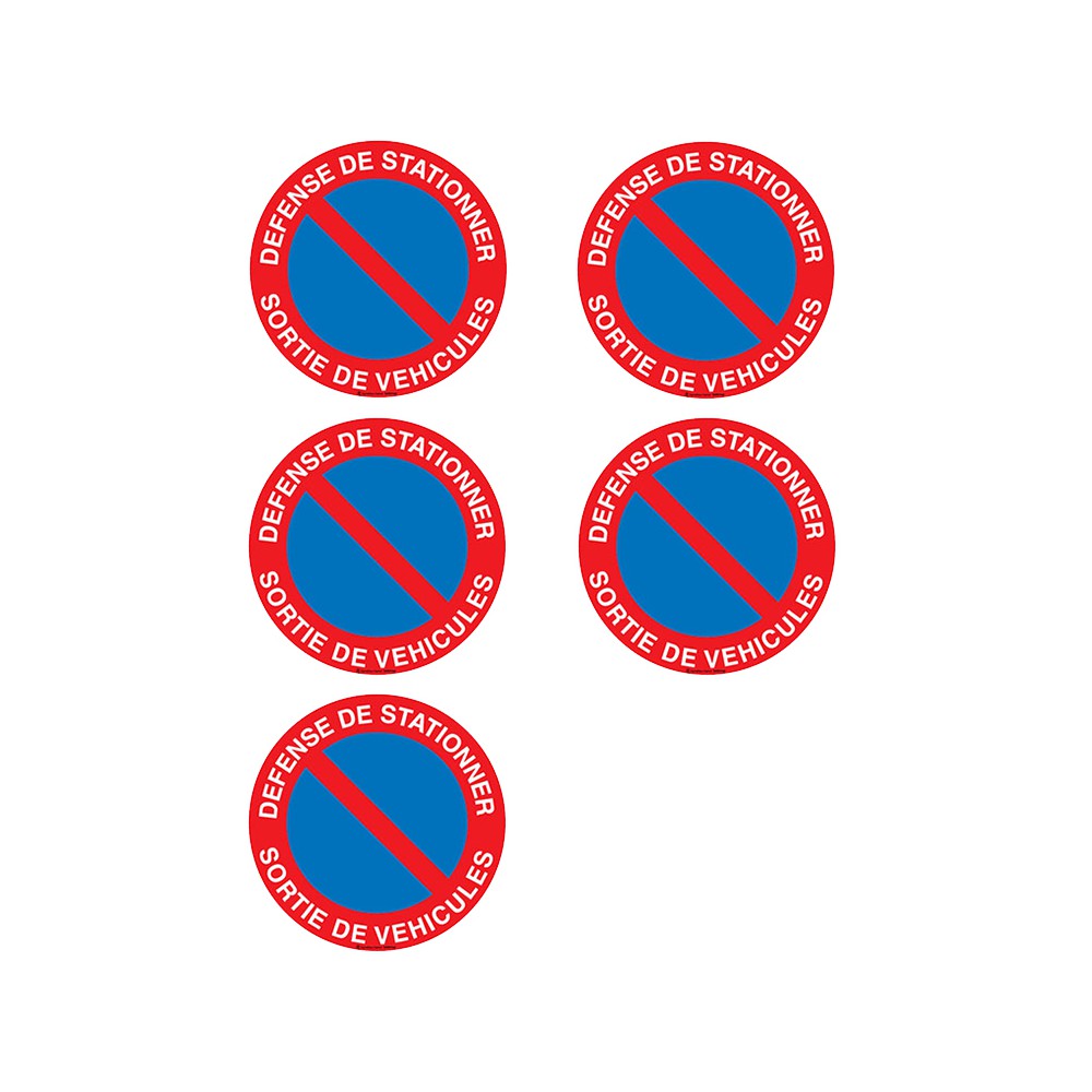Sticker Panneau Défense de Stationner Sortie de Voitures