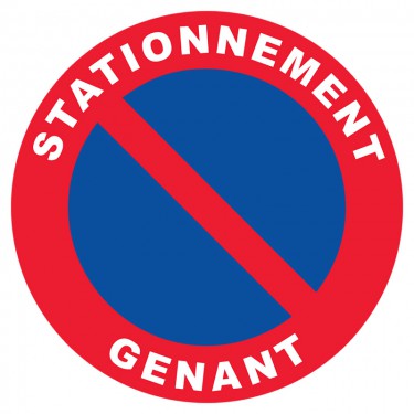 30 étiquettes STATIONNEMENT GENANT pour véhicule mal garé - Format 50 x 100  mm - Stickers autocollant : : Auto et moto