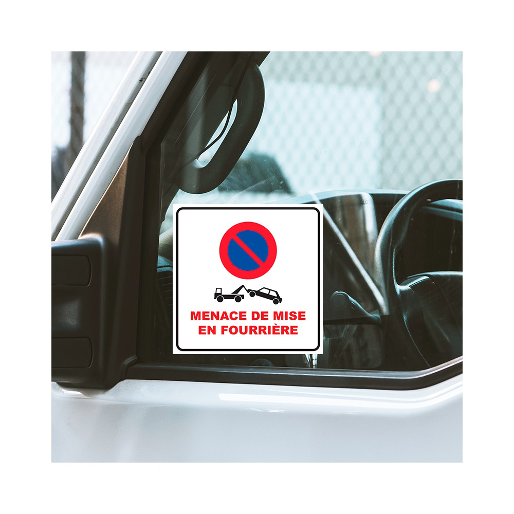 Sticker stationnement interdit - sous peine d'enlèvement - Sticker A moi  Etiquette & Autocollant