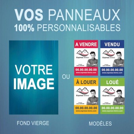 Panneau Immobilier Simple Personnalisable En Akylux - Plusieurs Tailles ...