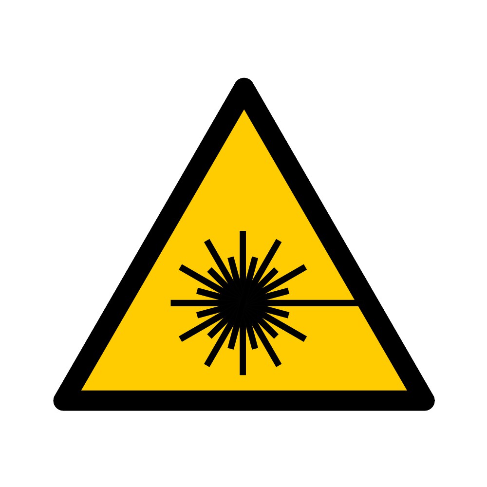 Panneau Danger Rayonnement laser W004 - ISO 7010