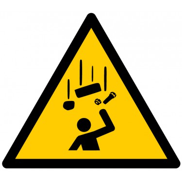 Panneau Danger Chute d'objets W035 - ISO 7010