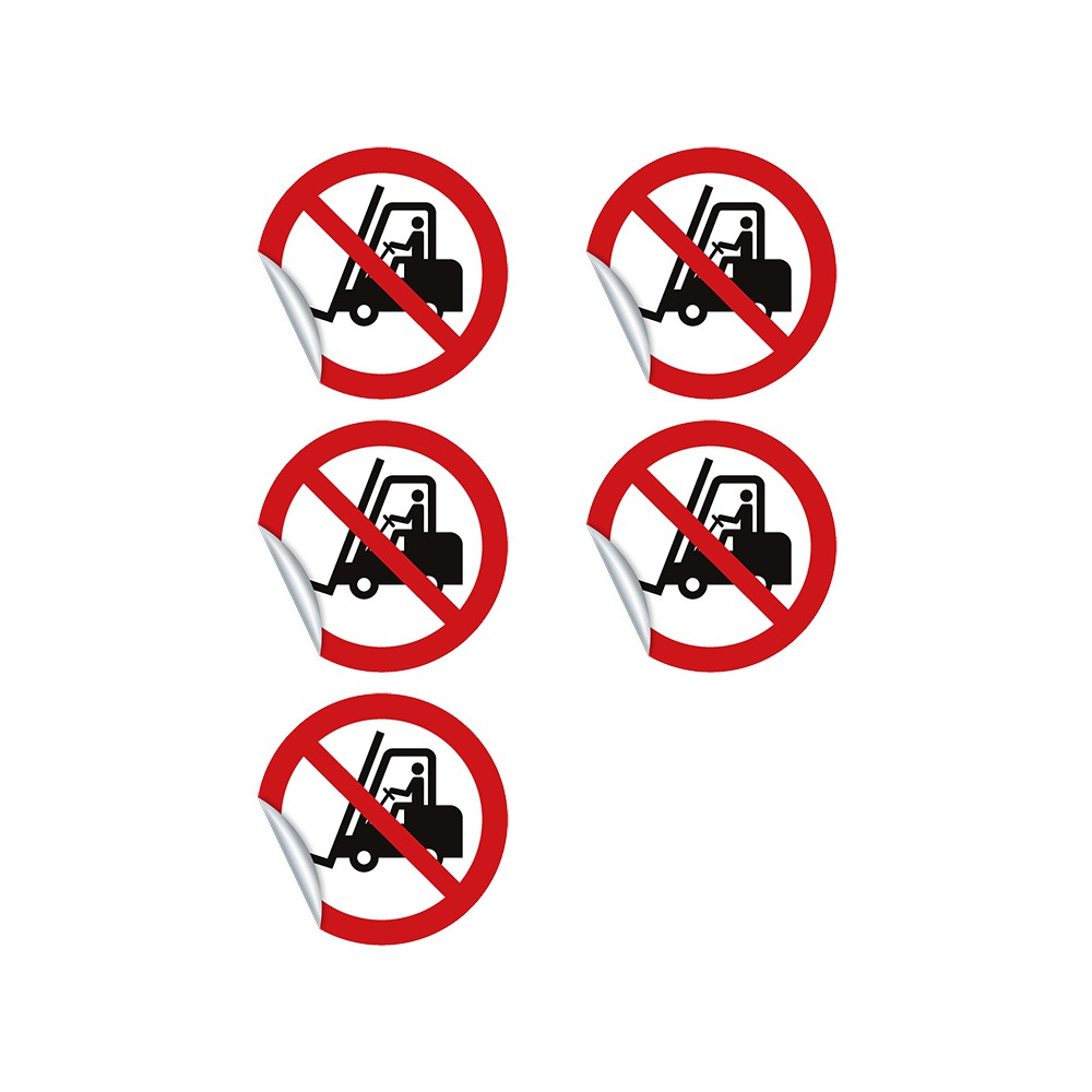 6 autocollants Stationner ici c'est interdit - Stickers interdit